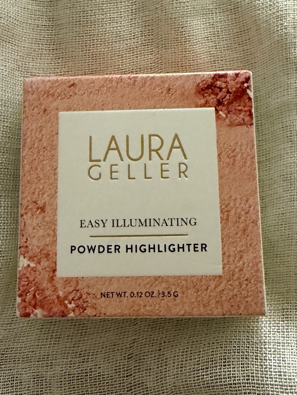 Laura Geller Easy Illuminating Powder Highlighter Rose Gold 0.12 oz 3.5g NIB